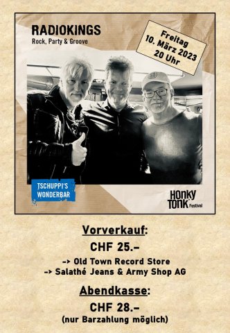 The Radio Kings Live am HonkyTonk 03.11.2023
